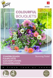 Buzzy Colourful Bouquets, Stunning Pastel gemengd
