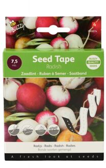 Buzzy Zaadband Radijs Ronde Soorten Mix 7,5m