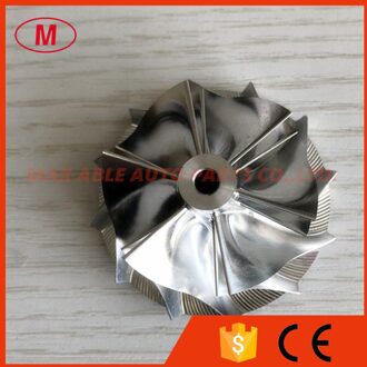 BV40 37.50/46.00mm 6 + 6 blades hoge prestaties Turbo Billet/frezen/aluminium 2618 compressor wiel