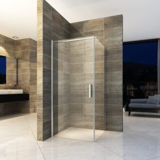 BWS Douchecabine | Goodkoop | Vierkant 80x80cm | 6mm Helder Glas met Nanocoating