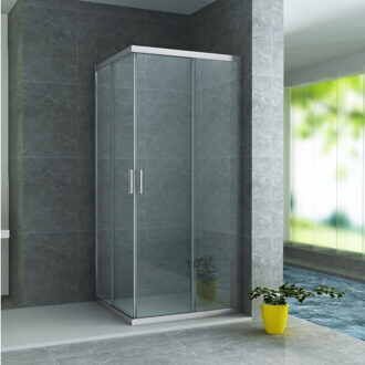 BWS Douchecabine | Hayes | Vierkant 90x90x195cm | Chroom Profiel
