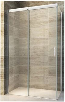 BWS Douchecabine Softclose 2.0 140x80 cm met Schuifdeur en Zijwand 8mm Aluminium NANO Coating