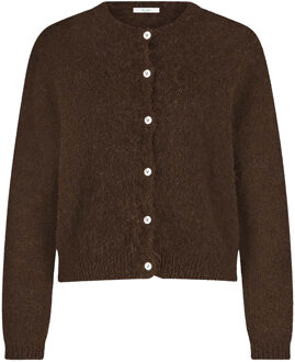 BY-BAR Alpaca vest Cleo  bruin - XL,