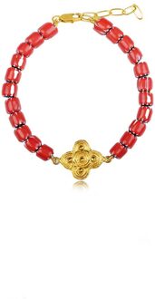 BY-BAR Armband met gekleurde kralen Breeze  oranje - One Size,