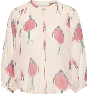 BY-BAR Blouse met print Becky  naturel - XS,S,M,L,XL,