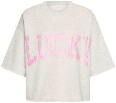 BY-BAR Boxy sweater Willow  grijs