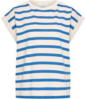 BY-BAR Gestreept T-shirt Tobi  blauw