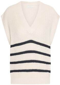 BY-BAR Gestreepte spencer Lune  naturel