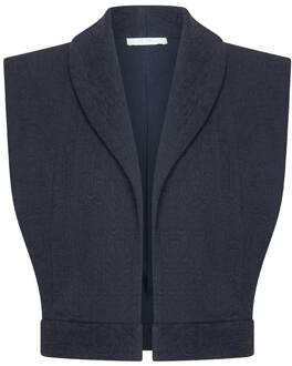 BY-BAR Gilet Suzie  donkerblauw