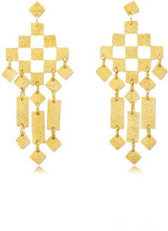 BY-BAR Gold plated oorhangers Aurora  goud - One Size,
