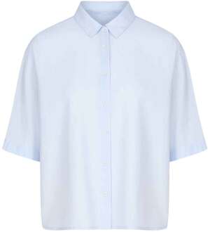 BY-BAR Katoenen blouse Norel  blauw - XS,S,M,L,XL,