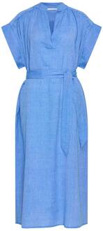 BY-BAR Organisch katoenen jurk Bodin  blauw