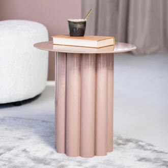 BY-Boo Bijzettafel 'Olympa' 43cm, kleur Oudroze Oud roze