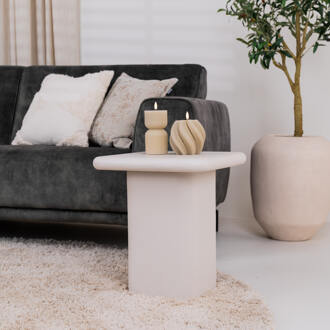 BY-Boo Bijzettafel 'Siminto' 40 x 40cm, kleur Beige - 40 x 40 cm