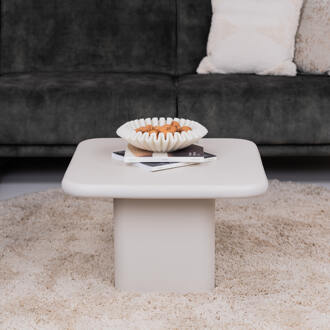 BY-Boo Bijzettafel 'Siminto' 60 x 60cm, kleur Beige - 60 x 60 cm