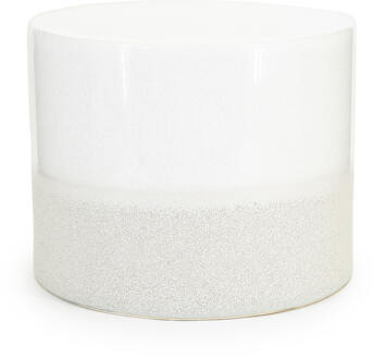 BY-Boo Bijzettafel 'Tone' Keramiek, 42cm Wit - 42 cm