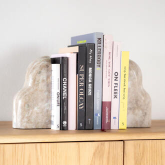 BY-Boo Boekenstandaard 'Montgri' Marmer Beige