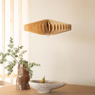 BY-Boo Hanglamp 'Meller' Hout, 55cm Natuurlijk - 55 cm