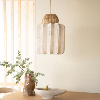 BY-Boo Hanglamp 'Reb' Zeegras en katoen Natuurlijk