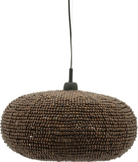 BY-Boo Hanglamp 'Shanga' Houten kralen, 46cm Bruin - 46 cm