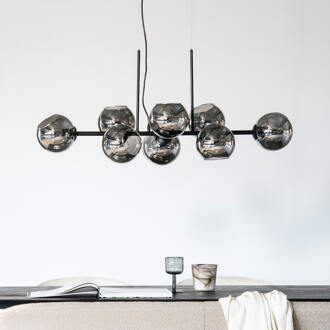 BY-Boo Hanglamp 'Stellar' 8-lamps, kleur Zwart