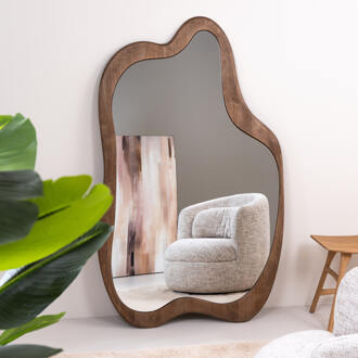 BY-Boo Organische Spiegel 'Laban' Hout, 180 x 110cm Natuurlijk