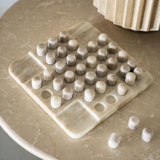 BY-Boo Ornament 'Solitaire' Marmer Beige