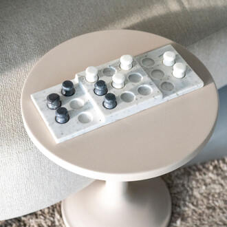 BY-Boo Ornament 'Tic Tac Toe' Marmer Veelkleurig