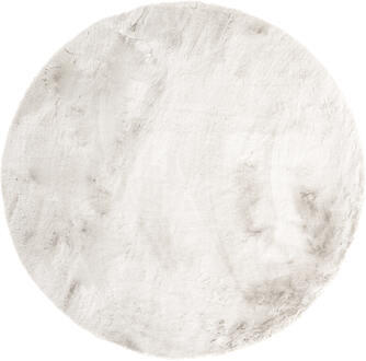 BY-Boo Rond Vloerkleed 'Zena' 200cm, kleur Beige - 200 cm