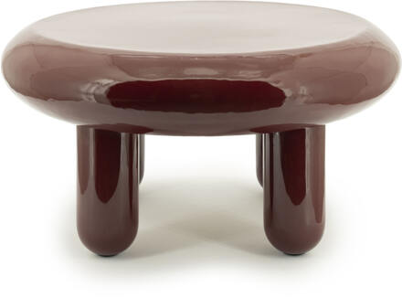 BY-Boo Ronde Salontafel 'Balloon' 70cm, kleur Burgundy - 70 cm