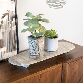 BY-Boo Serveerplank 'Blanch' Marmer, 70 x 23cm Beige