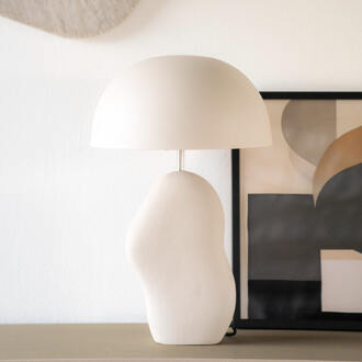 BY-Boo Tafellamp 'Aizu' 48cm hoog, kleur Beige