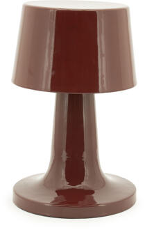 BY-Boo Tafellamp 'Alvo' 35cm hoog, kleur Burgundy