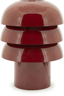 BY-Boo Tafellamp 'Curo' 35cm hoog, kleur Burgundy