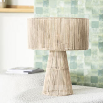 BY-Boo Tafellamp 'Oshu' Jute, 50cm hoog