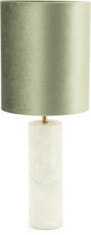 BY-Boo Tafellamp 'Verde' Marmer, 65cm hoog Groen