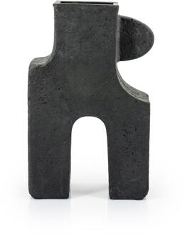 BY-Boo Vaas 'Tribe' 47cm, kleur Zwart - 47 cm