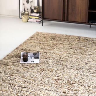 BY-Boo Vloerkleed 'Takara' 190 x 290cm, kleur Mosterdgeel - 190 x 290 cm