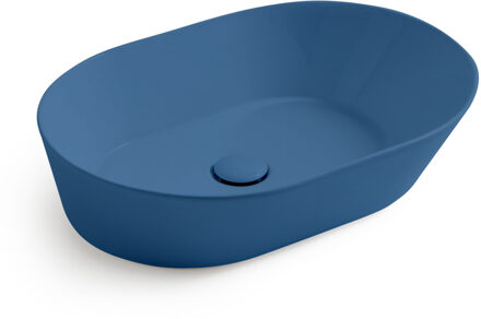 By Goof Waskom By Goof Mees Design Opbouw Wastafel Ovaal 60x42 cm Mat Blauw