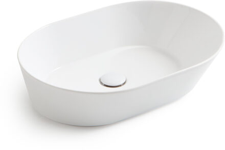 By Goof Waskom By Goof Mees Design Opbouw Wastafel Ovaal 60x42 cm Mat Wit