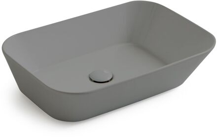 By Goof Waskom By Goof Mees Design Opbouw Wastafel Rechthoek 60x42 cm Mat Grijs