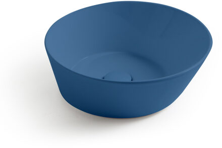 By Goof Waskom By Goof Mees Design Opbouw Wastafel Rond 42 cm Mat Blauw