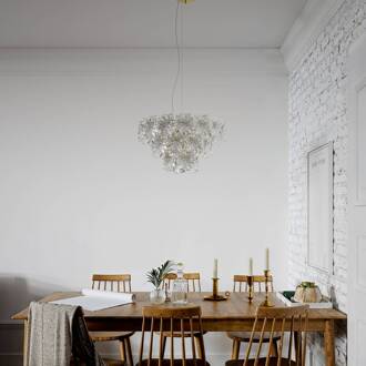 By Rydens hanglamp Lorraine, Ø 52 cm, helder messing, helder