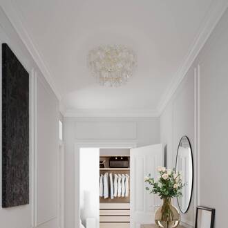 By Rydens plafondlamp Lorraine, Ø 52 cm, helder messing, helder