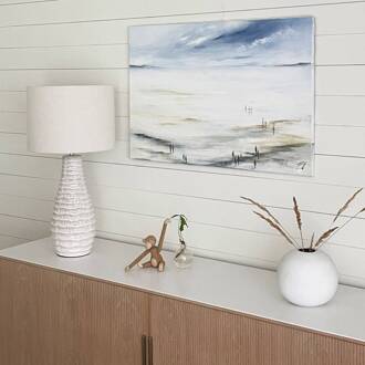 By Rydens tafellamp Bartha, crème/beige, hoogte 74 cm crème, beige