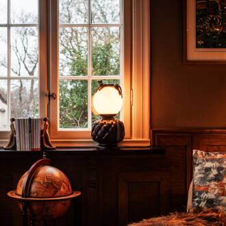 By Rydens tafellamp Viva La Diva, zwart, hoogte 45 cm zwart, wit