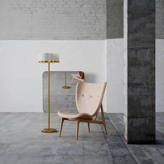 By Rydens vloerlamp Marcel, messing/wit, hoogte 150 cm messing, wit