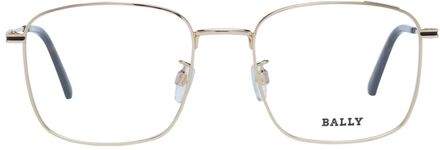 By3012j Gouden Metalen Vierkante Zonnebril Beige