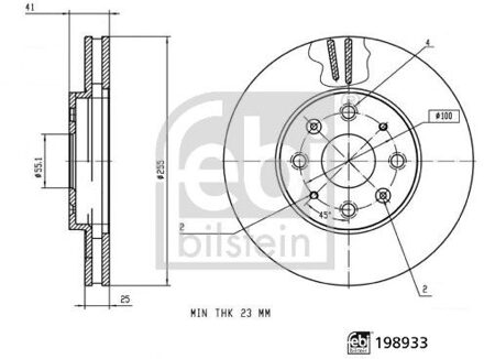 BYD Remschijf 198933