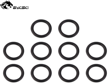 BYKSKI 10pcs/set Sealing Ring G'1/4 Fitting Rubber Band Ring Accessories Ring